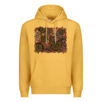 Mustard glitter leopard fall background Premium Hoodie - RanaPortraitStore