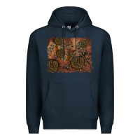 Navy glitter leopard fall background Premium Hoodie - RanaPortraitStore