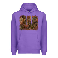 Purple glitter leopard fall background Premium Hoodie - RanaPortraitStore