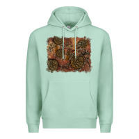 Seafoam glitter leopard fall background Premium Hoodie - RanaPortraitStore