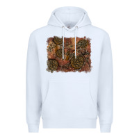White glitter leopard fall background Premium Hoodie - RanaPortraitStore
