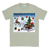 Matcha christmas santa deer and presents Classic Tee - BundleAndBundleShop