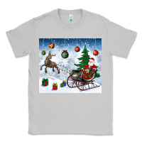Moon Dust christmas santa deer and presents Classic Tee - BundleAndBundleShop