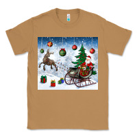 Toasted Coconut christmas santa deer and presents Classic Tee - BundleAndBundleShop