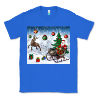 True Royal christmas santa deer and presents Classic Tee - BundleAndBundleShop