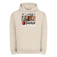 Pigment French Oak very merry teacher christmas coaster Urban Hoodie - Jasminsmagicworld
