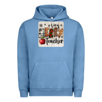 Pigment Pebble Blue very merry teacher christmas coaster Urban Hoodie - Jasminsmagicworld