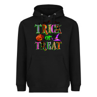 Black trick or treat Heavyweight Hoodie - Zillion Design Studio