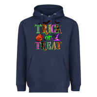 Navy trick or treat Heavyweight Hoodie - Zillion Design Studio
