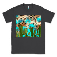 Smoke cactus turquoise leopard cowhide tumbler rana Classic Tee - RanaPortraitStore
