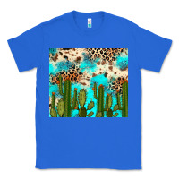 True Royal cactus turquoise leopard cowhide tumbler rana Classic Tee - RanaPortraitStore