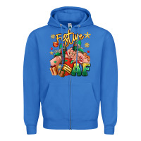 True Royal festive af christmas caucasian girl sneakers Zipper Hoodie - RanaPortraitStore