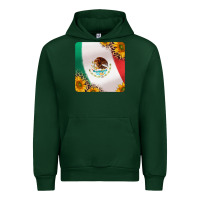 Forest Green mexican flag sunflowers and leopard coaster Urban Hoodie - Jasminsmagicworld