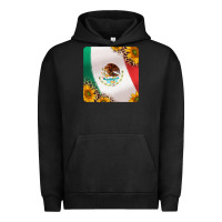 Pigment Black mexican flag sunflowers and leopard coaster Urban Hoodie - Jasminsmagicworld