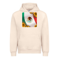 Sandshell mexican flag sunflowers and leopard coaster Urban Hoodie - Jasminsmagicworld