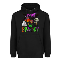 Black sweet and spooky Heavyweight Hoodie - Zillion Design Studio