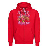 Red be my valentine afro girl sneakers Zipper Hoodie - RanaPortraitStore