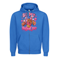 True Royal be my valentine afro girl sneakers Zipper Hoodie - RanaPortraitStore