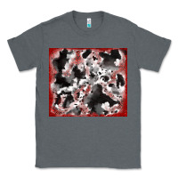 Charcoal Heather cowhide glitter tooled leather Classic Tee - RanaPortraitStore