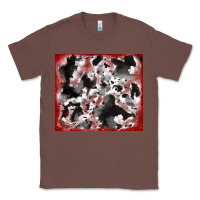 Chestnut cowhide glitter tooled leather Classic Tee - RanaPortraitStore