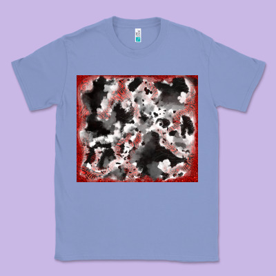 Cowhide Glitter Tooled Leather Classic Tee Designed By Ranaportraitstore