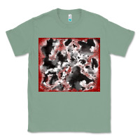 Sage cowhide glitter tooled leather Classic Tee - RanaPortraitStore