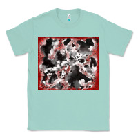 Seafoam cowhide glitter tooled leather Classic Tee - RanaPortraitStore