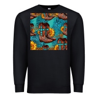 Western Boots Seamless Pattern Premium Sweatshirt | Teevron