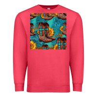 Cardinal western boots seamless pattern Premium Sweatshirt - HRA Design Shop