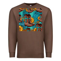 Chestnut western boots seamless pattern Premium Sweatshirt - HRA Design Shop