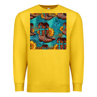 Lemon western boots seamless pattern Premium Sweatshirt - HRA Design Shop