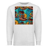 Oatmeal Heather western boots seamless pattern Premium Sweatshirt - HRA Design Shop