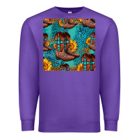 Purple western boots seamless pattern Premium Sweatshirt - HRA Design Shop