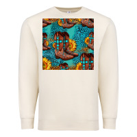 Sandshell western boots seamless pattern Premium Sweatshirt - HRA Design Shop