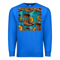 True Royal western boots seamless pattern Premium Sweatshirt - HRA Design Shop