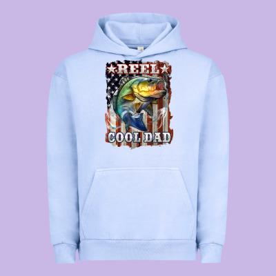 Reel Cool Dad Bass Urban Hoodie Designed By Lillyallendesigns