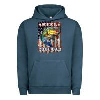 Pigment Midnight Navy Reel Cool Dad Bass Urban Hoodie - LillyAllenDesigns