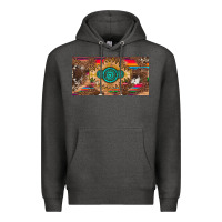 Charcoal Heather western gemstone and leopard with serape licanse plate Premium Hoodie - Artiststas