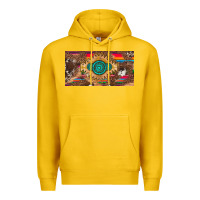 Lemon western gemstone and leopard with serape licanse plate Premium Hoodie - Artiststas
