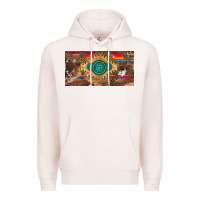 Pale Pink western gemstone and leopard with serape licanse plate Premium Hoodie - Artiststas