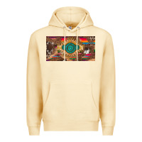 Pina Colada western gemstone and leopard with serape licanse plate Premium Hoodie - Artiststas