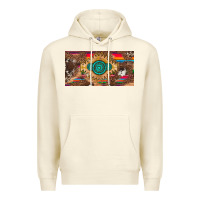 Sandshell western gemstone and leopard with serape licanse plate Premium Hoodie - Artiststas