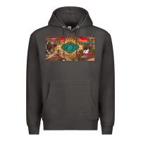 Smoke western gemstone and leopard with serape licanse plate Premium Hoodie - Artiststas