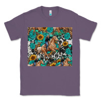 Lavender cowgirl sunflower turquoise Classic Tee - RanaPortraitStore