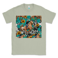 Matcha cowgirl sunflower turquoise Classic Tee - RanaPortraitStore