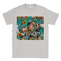 Moon Dust cowgirl sunflower turquoise Classic Tee - RanaPortraitStore