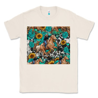 Natural cowgirl sunflower turquoise Classic Tee - RanaPortraitStore