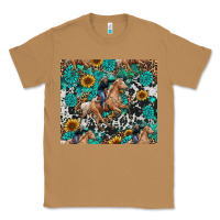 Toasted Coconut cowgirl sunflower turquoise Classic Tee - RanaPortraitStore