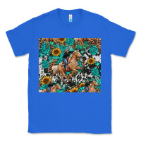 True Royal cowgirl sunflower turquoise Classic Tee - RanaPortraitStore