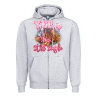 Heather Grey Yep still single heels and sneakers afro girl Zipper Hoodie - RanaPortraitStore